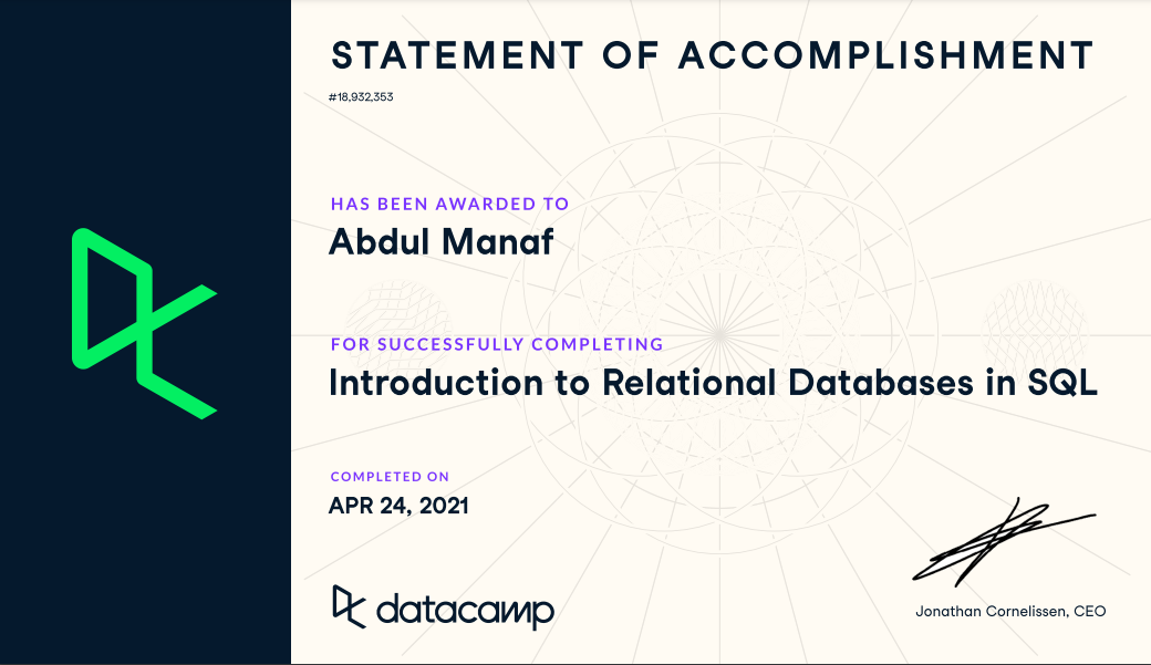 Relational Databases